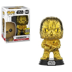 Star Wars Pop! Vinyl Figures Gold Chrome Chewbacca [63] - Fugitive Toys