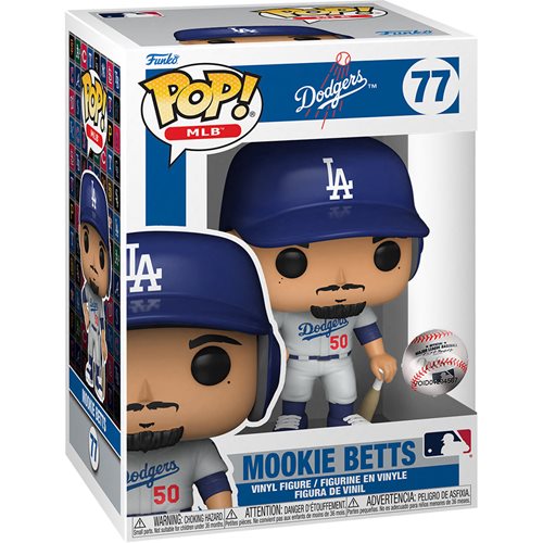 MLB Pop! Vinyl Figure Mookie Betts [LA Dodgers] (Alt Uniform) [77] - Fugitive Toys