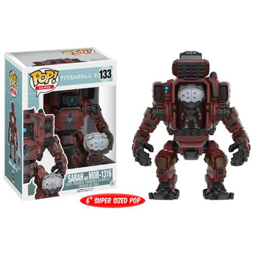 Titanfall 2 Pop! Vinyl Figure Sarah and MOB-1316 Titan Vehicle - Fugitive Toys