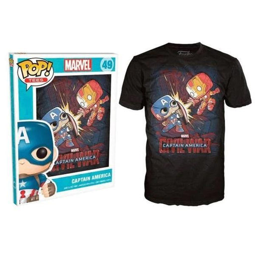 Pop! Tees Marvel Captain America Civil War [49] - 2X - Fugitive Toys