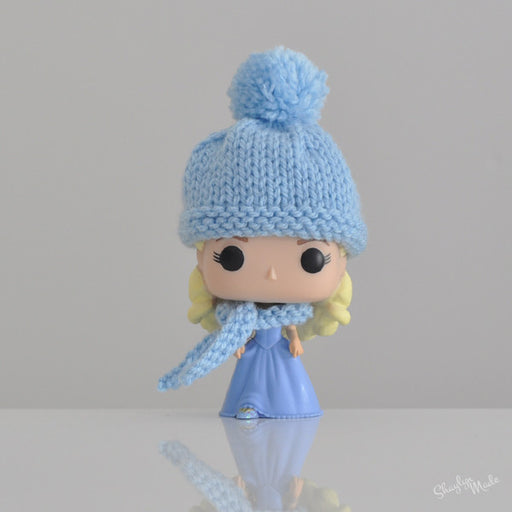 Pop! Apparel Knitted Beanie & Scarf Set [Pale Blue] - Fugitive Toys