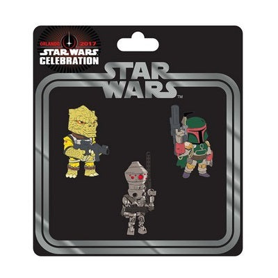Star Wars Celebration Bounty Hunter Pin 3-Pack - Fugitive Toys