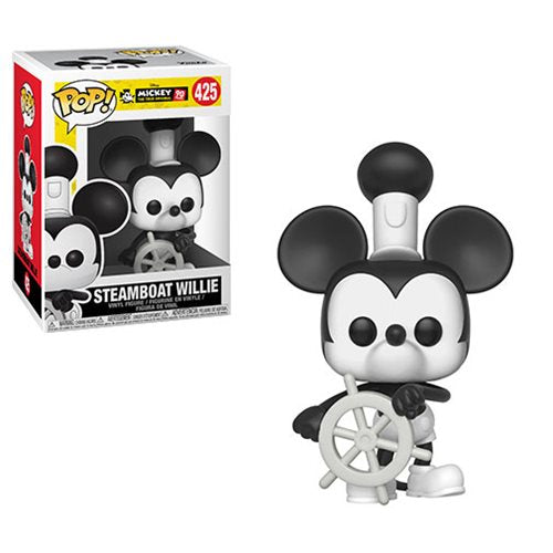 Disney Pop! Vinyl Figure Steamboat Willie [Mickey's 90th] [425] - Fugitive Toys