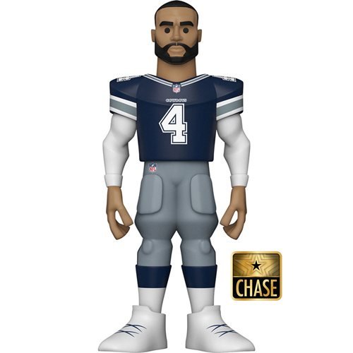 Funko Vinyl Gold Premium Figure: NFL Cowboys Dak Prescott (Chase) - Fugitive Toys