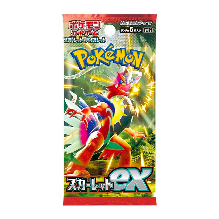 Fugitive Toys Pokemon Card Game TCG Scarlet & Violet SV1V - Scarlet ex (Japanese) Booster Pack