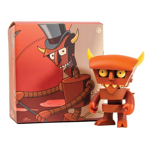 Kidrobot x Futurama Robot Devil 6" Brown Vinyl Figure - Fugitive Toys
