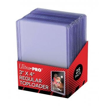 Ultra Pro 3" x 4" Clear Regular Toploader (25 pieces) - Fugitive Toys