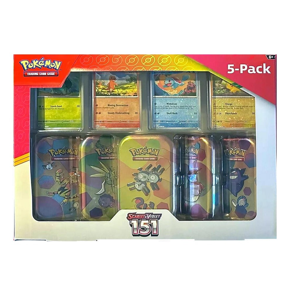 Pokemon TCG Scarlet & Violet 151 Mini Tin 5-Pack Pokemon TCG Scarlet & Violet 151 Mini Tin 5-Pack