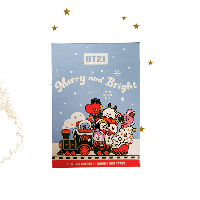 BT21 Merry and Bright Plush Keychain (Holiday Series 1): (1 Blind Box) - Fugitive Toys