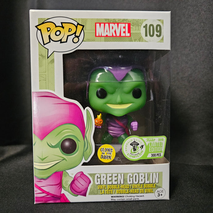 Marvel Pop! Vinyl Figure Green Goblin [GITD] [ECCC 2016 Exclusive] [109] - Fugitive Toys