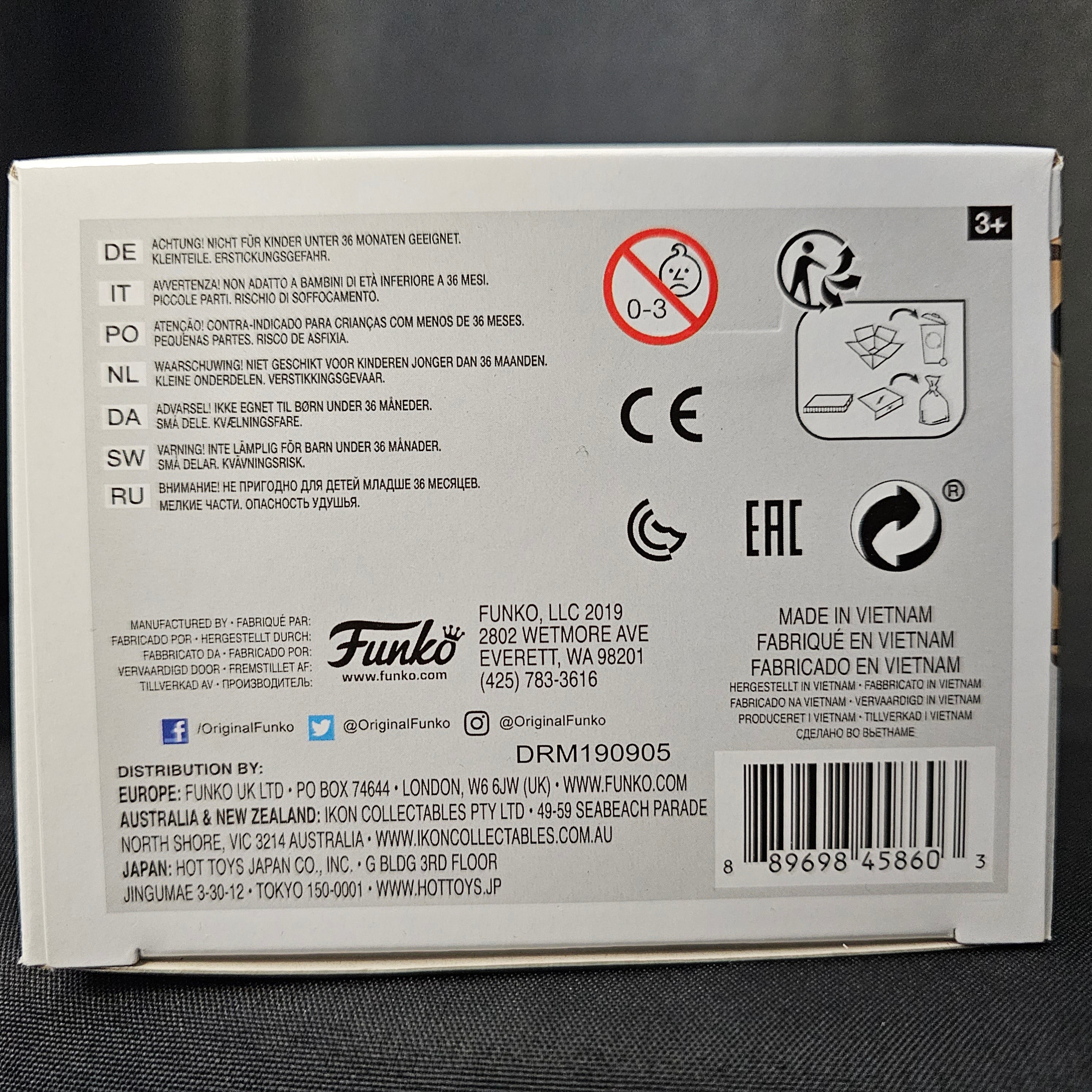 Icons Pop! Vinyl Figure Mark Hamill [The Joker] [D Con 2019] [28] - Fugitive Toys