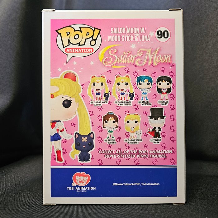 Sailor Moon Pop! Vinyl Figure Sailor Moon (w/ Moon Stick and Luna) [Hot Topic] [90] - Fugitive Toys