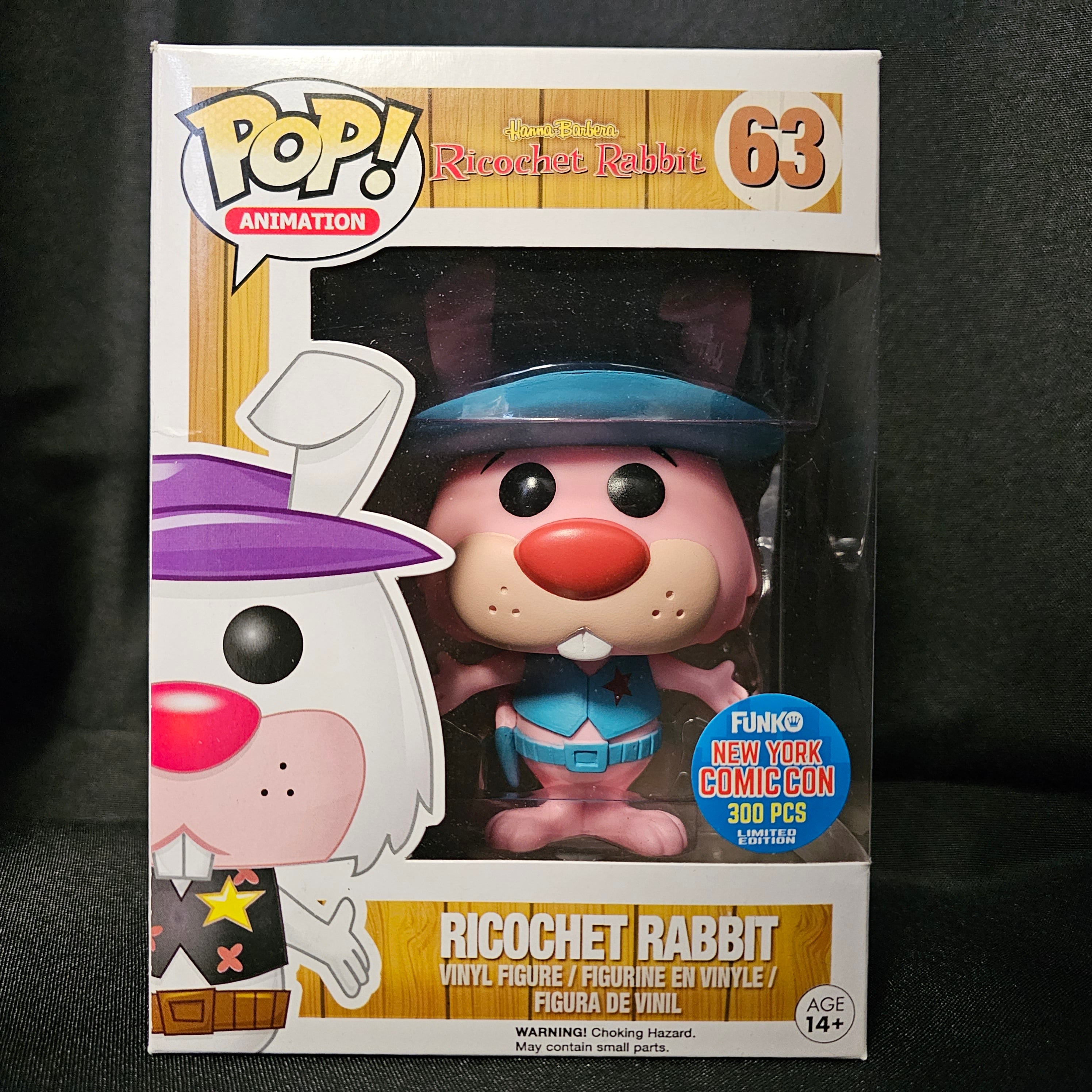Hanna-Barbera Pop! Vinyl Figure Ricochet Rabbit [Pink] [NYCC 2015 Exclusive] [63] - Fugitive Toys