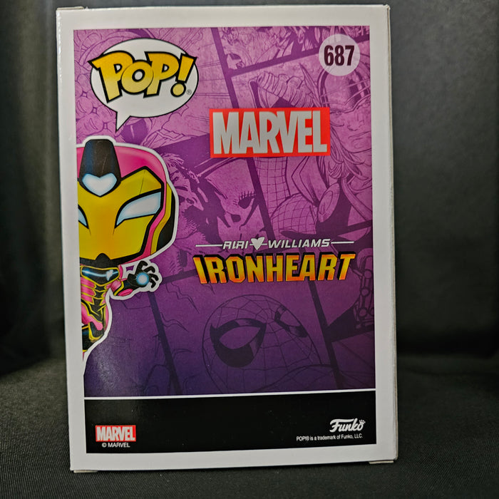 Marvel Pop! Vinyl Figure Ironheart [GITD Chase] [Pop In A Box] [687] - Fugitive Toys