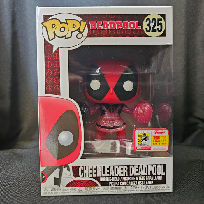 Marvel Pop! Vinyl Figure Cheerleader Deadpool [Pink Glitter] [SDCC 2018] [325] - Fugitive Toys