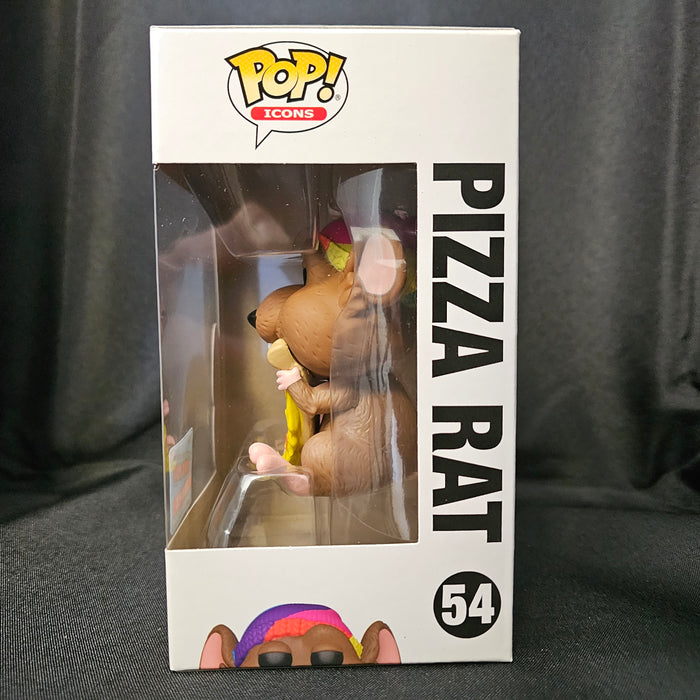 Icons Pop! Vinyl Figure Pizza Rat [Brown with Purple Hat] [NYCC 2021] [54] - Fugitive Toys