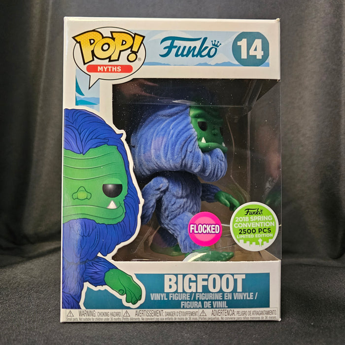 Myths Pop! Vinyl Figure Flocked Bigfoot [Blue] [2018 Spring Convention] [14] - Fugitive Toys