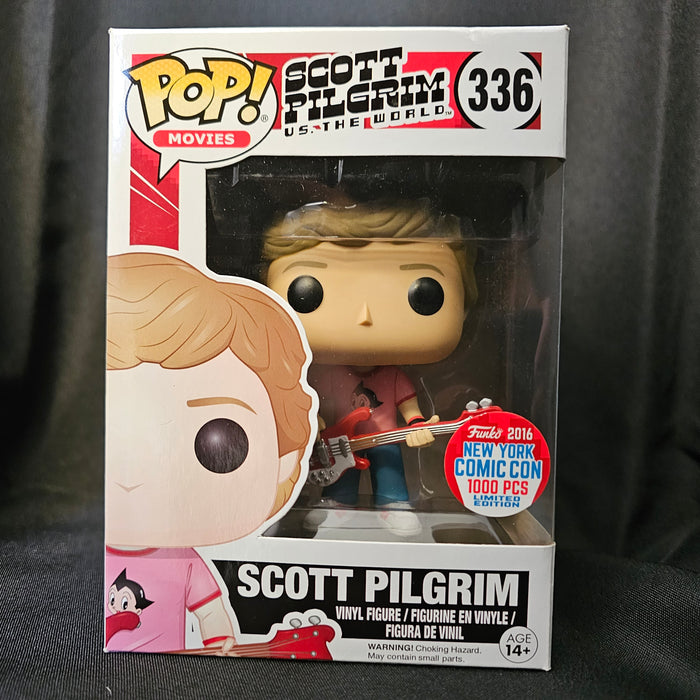 Scott Pilgrim vs. The World Pop! Vinyl Figure Scott Pilgrim with Guitar [Astro Boy Shirt] [NYCC 2016] [336] - Fugitive Toys