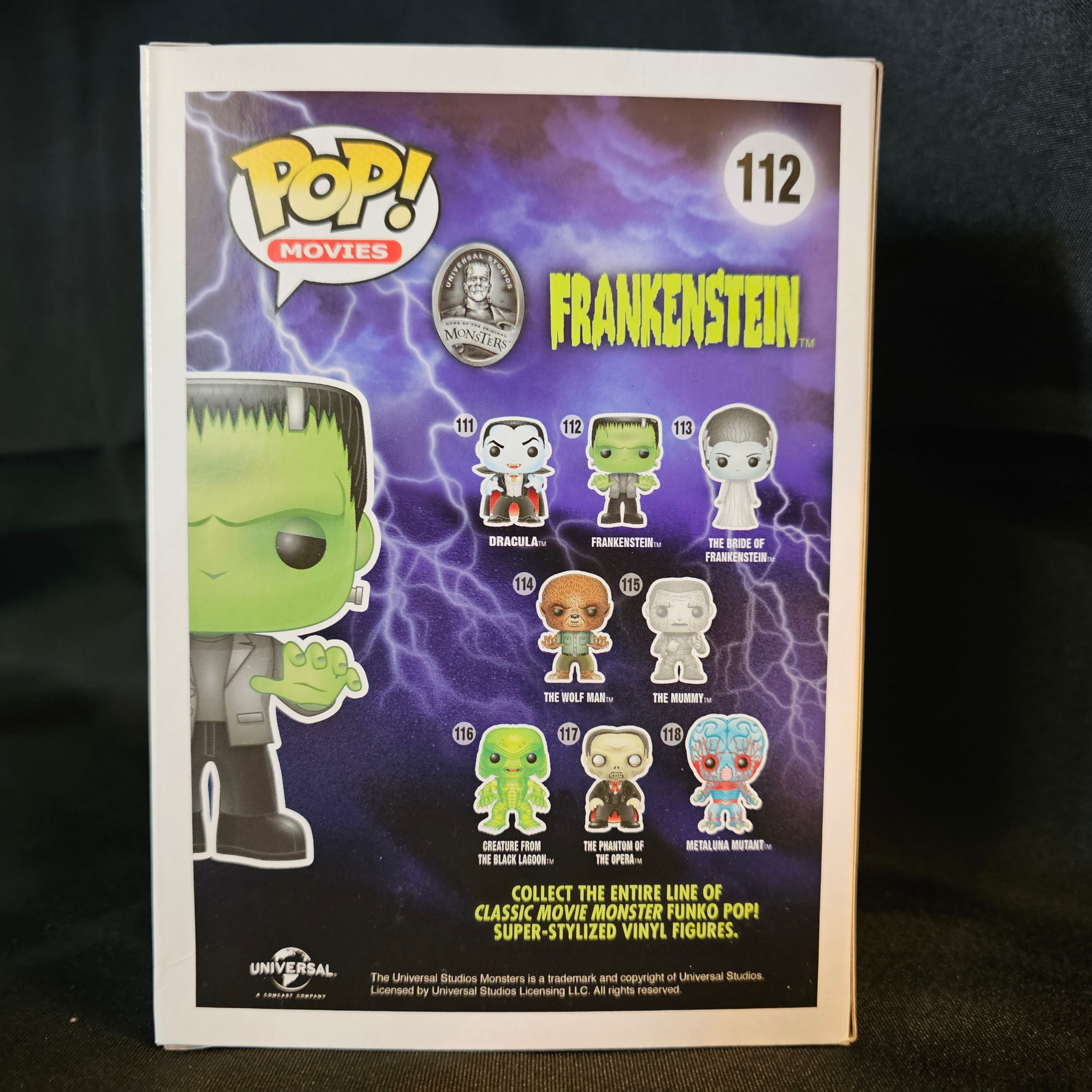 funko universal monsters Universal Monsters Frankenstein Glow Exclusive Funko Pop! #112