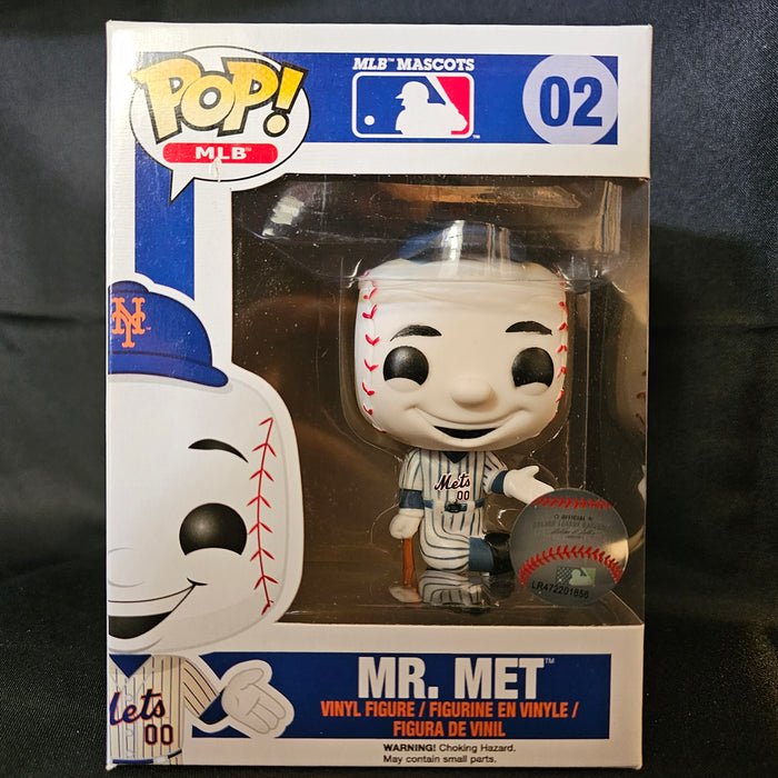 MLB Mascots Pop! Vinyl Figure Mr. Met [Pinstripes] [New York Mets] [02] - Fugitive Toys