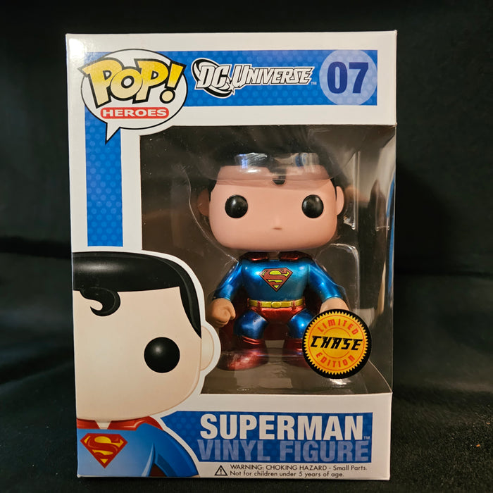 DC Universe Pop! Vinyl Figure Metallic Superman [Chase] [07] - Fugitive Toys