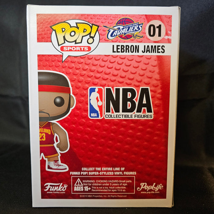 NBA Pop! Vinyl Figure LeBron James [Cleveland Cavaliers] [Red Jersey] [01] - Fugitive Toys