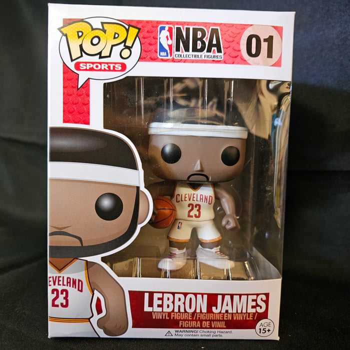 NBA Pop! Vinyl Figure LeBron James [Cleveland Cavaliers] [White Jersey] [01] - Fugitive Toys