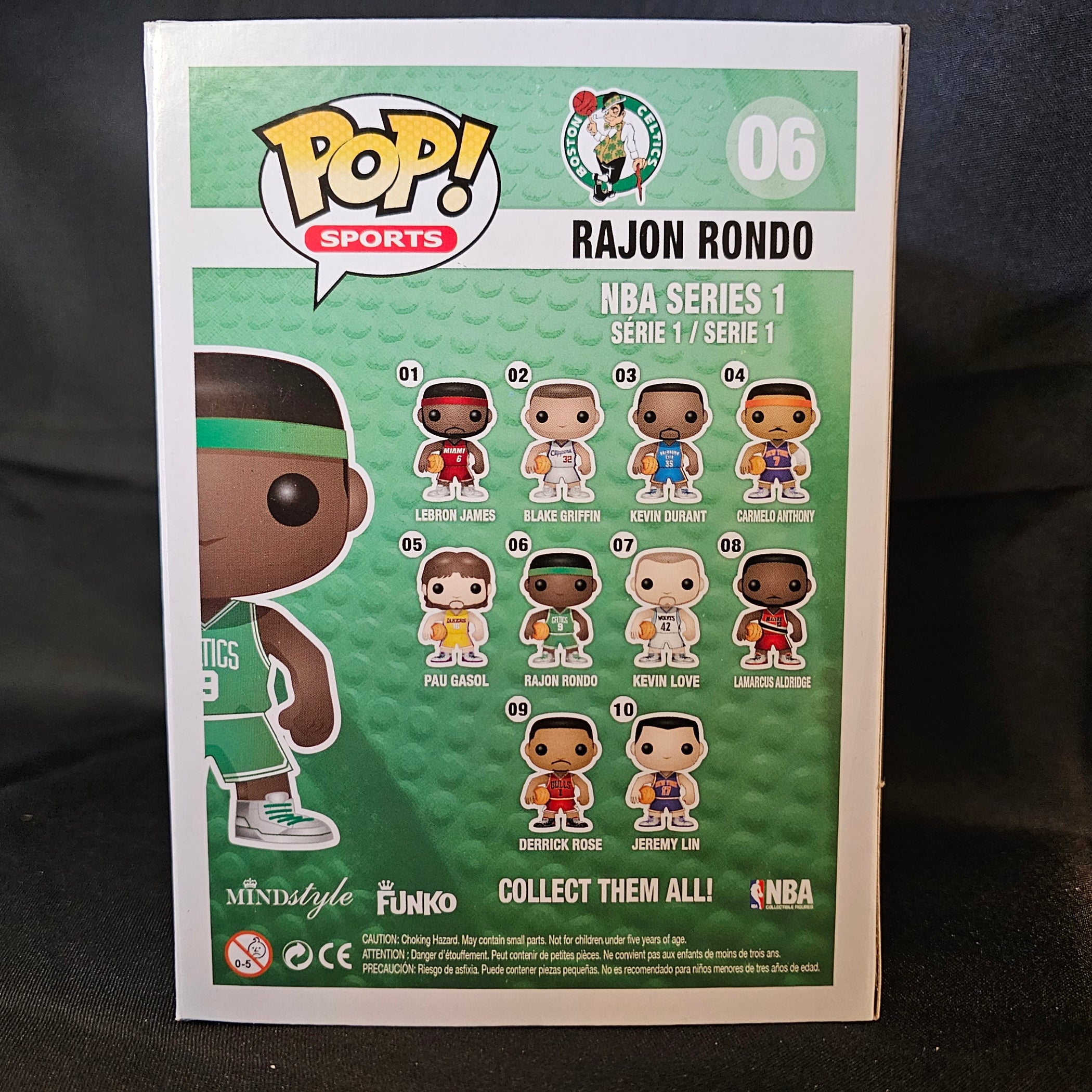 NBA Series 1 Pop! Vinyl Figure Rajon Rondo [Boston Celtics] [06 ...