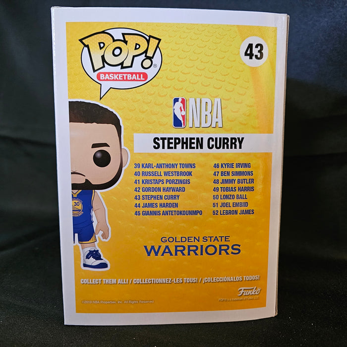 NBA Pop! Vinyl Figure Stephen Curry [Golden State Warriors] [Blue Jersey] [43] - Fugitive Toys