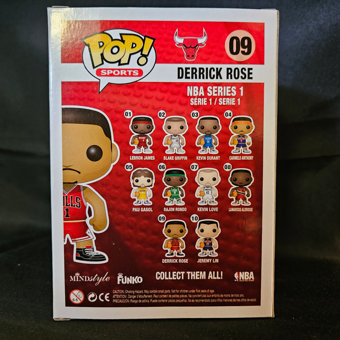 NBA Series 1 Pop! Vinyl Figure Derrick Rose [Chicago Bulls] [09] - Fugitive Toys