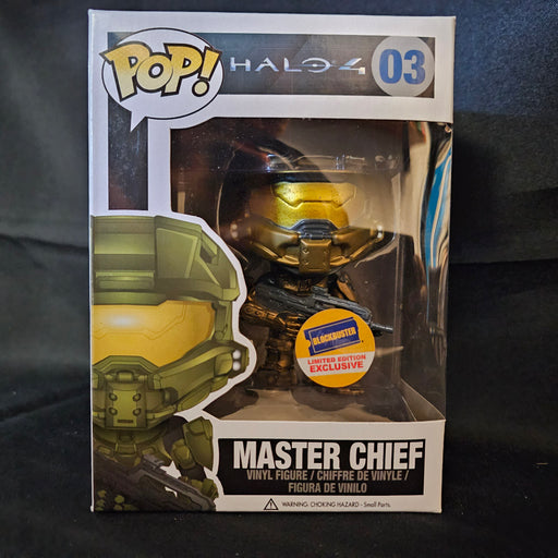 Halo 4 Pop! Vinyl Figure Gold Master Chief [Blockbuster] [03] - Fugitive Toys