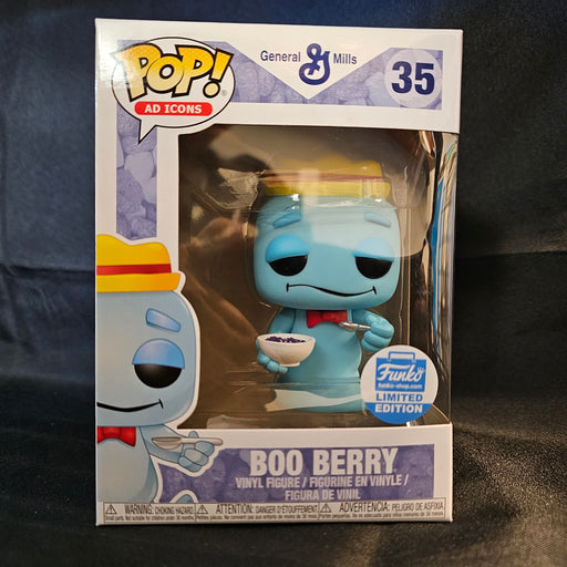 Ad Icon Pop! Vinyl Figure General Mills Boo Berry with Cereal Bowl [Funko-Shop] [35] - Fugitive Toys