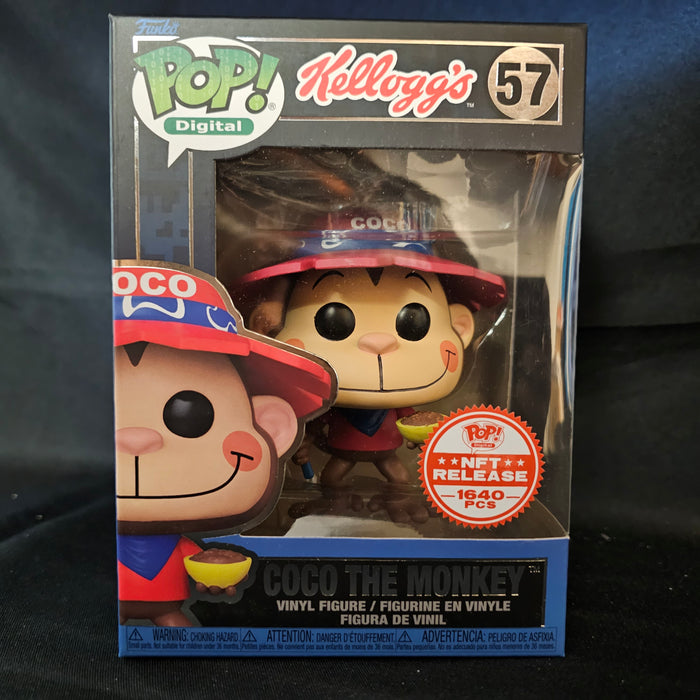 Digital Pop! Vinyl Figufe Coco the Monkey [Coco Puffs] [Legendary NFT] [57] - Fugitive Toys