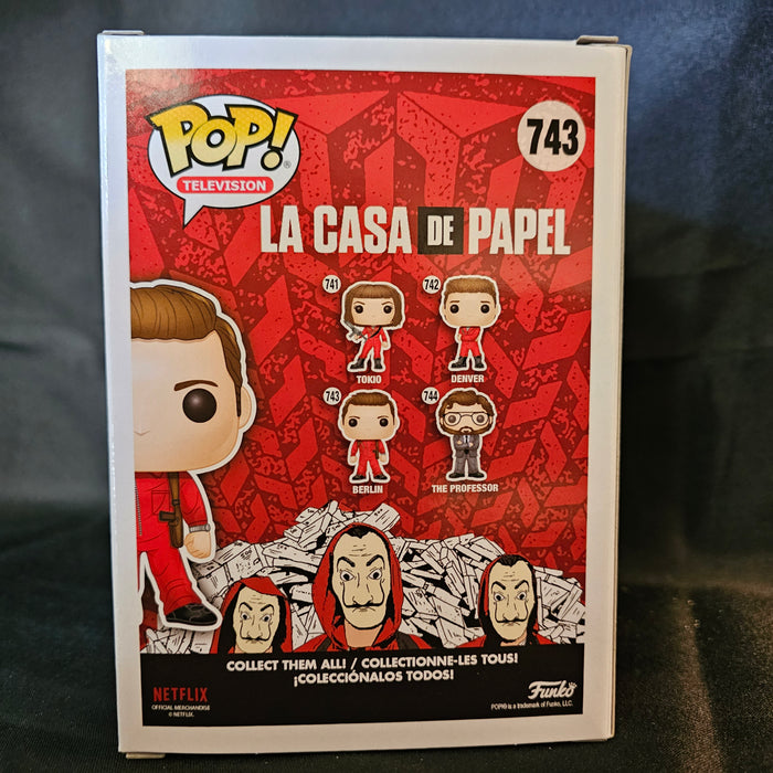 La Casa De Papel Pop! Vinyl Figure Berlin with Dali Mask (Chase) [743] - Fugitive Toys