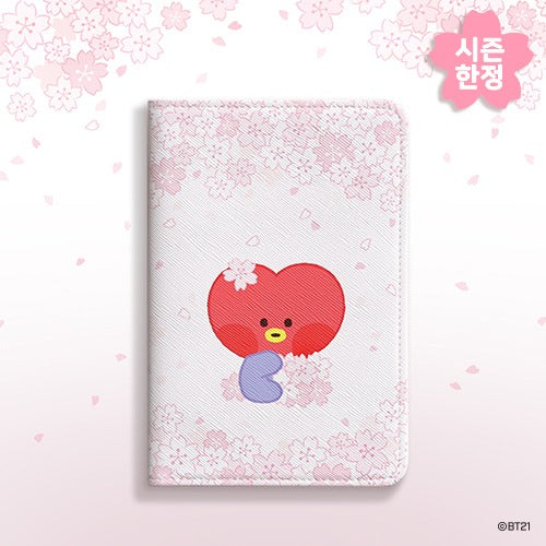 BT21 Cherry Blossom Minini Passport Cover Tata — Fugitive Toys