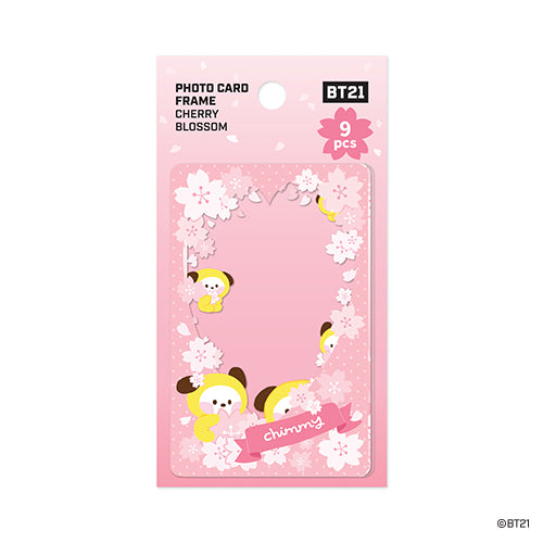 BT21 Cherry Blossom Minini Photo Card Frame - Chimmy - Fugitive Toys