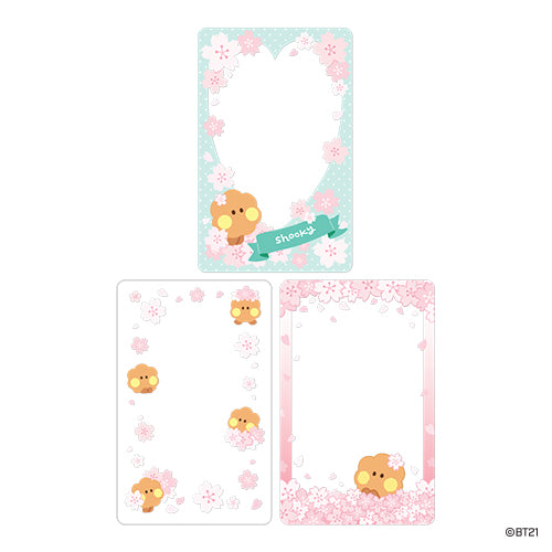 BT21 Cherry Blossom Minini Photo Card Frame - Shooky - Fugitive Toys