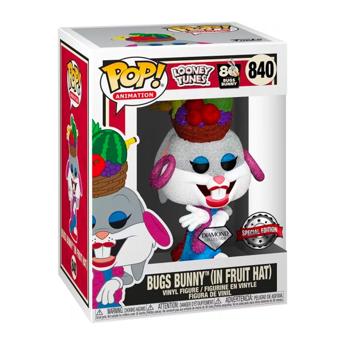 Looney Tunes Pop! Vinyl Figure Bugs Bunny (In Fruit Hat) (Diamond) (Sp