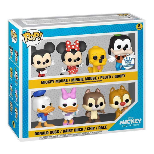 Fugitive Toys Funko Disney Pop! Vinyl Figure Classics Mickey Mouse / Minnie Mouse / Pluto / Goofy / Donald Duck / Daisy Duck / Chip / Dale (8-Pack) (Funko Shop Exclusive)