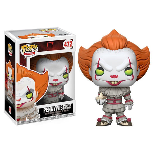 Movies Pop! Vinyl Figure Pennywise (With Boat) (Yellow Eyes) [472] - Fugitive Toys