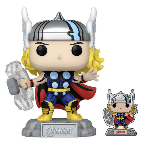 Fugitive Toys Funko Marvel Avengers: Beyond Earth's Mightiest Pop! Vinyl Figure Thor with Pin (SE) [1190]