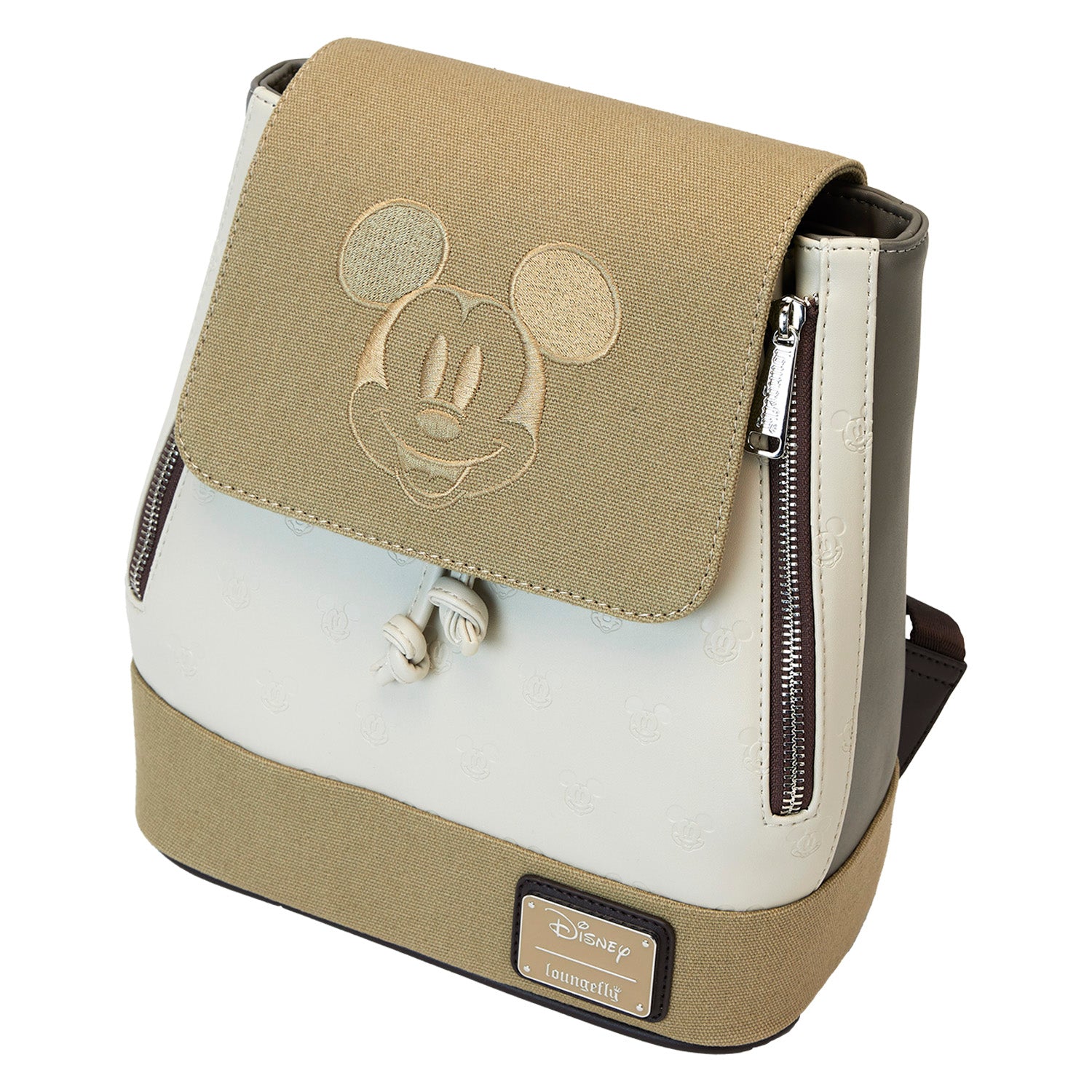 Loungefly x Disney Mickey & Friends Canvas All-Over Print Drawstring Bucket Mini Backpack - Fugitive Toys