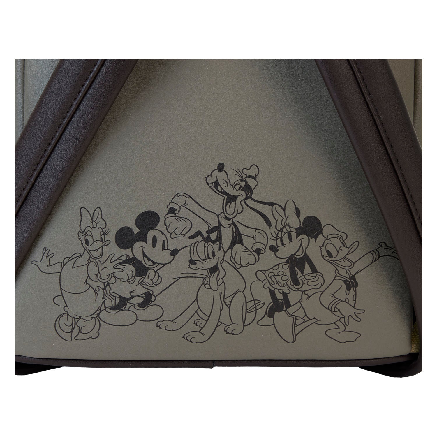 Loungefly x Disney Mickey & Friends Canvas All-Over Print Drawstring Bucket Mini Backpack - Fugitive Toys