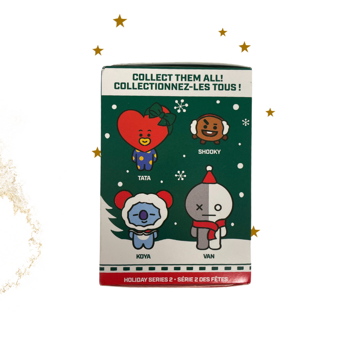 BT21 Merry and Bright Plush Keychain (Holiday Series 2): (1 Blind Box) - Fugitive Toys