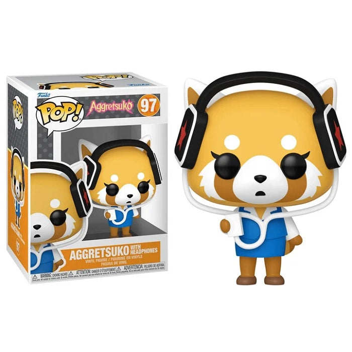 Sanrio Pop! Vinyl Figure Aggretsuko with Headphones [97] - Fugitive Toys