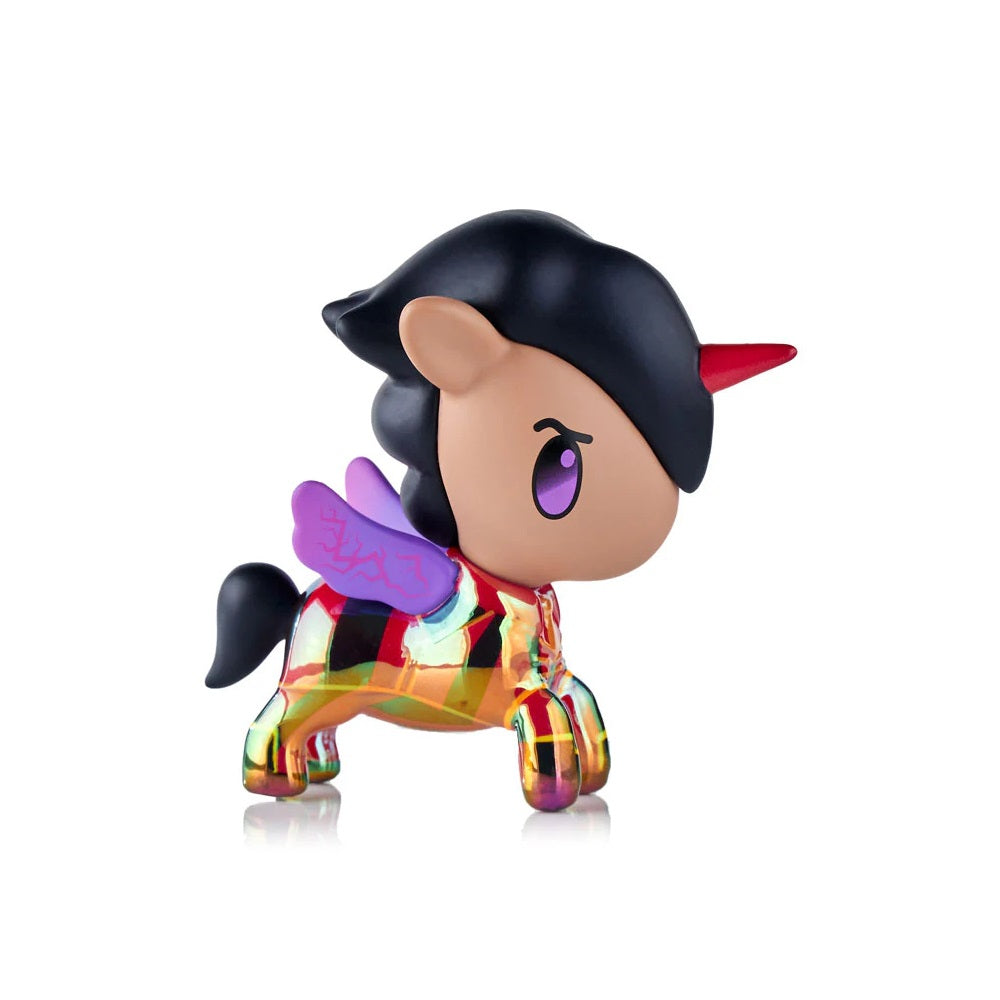 Tokidoki x ARCANE Unicorno Black Light Chrome [1 Blind Box] - Fugitive Toys