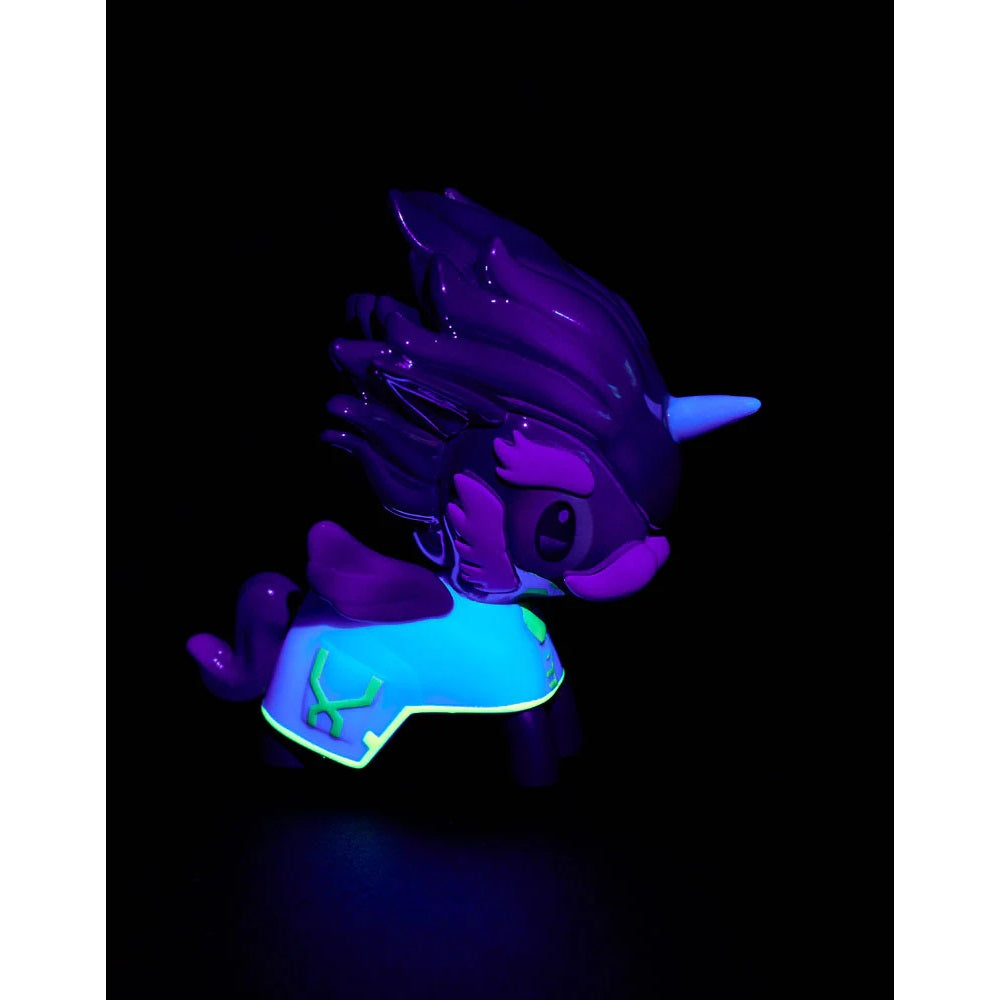 Tokidoki x ARCANE Unicorno Black Light Chrome [1 Blind Box] - Fugitive Toys
