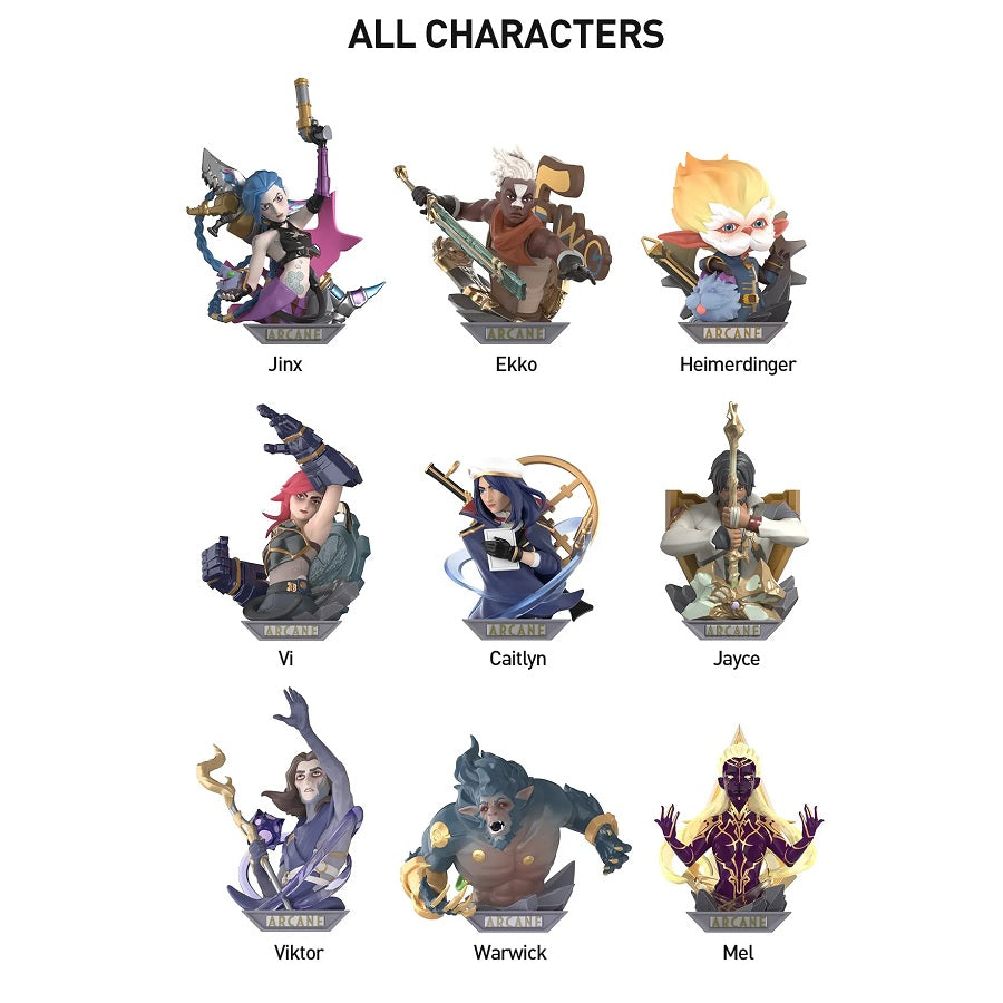 POP MART League of Legends: Arcane Series Figures [1 Sealed Case] - Fugitive Toys