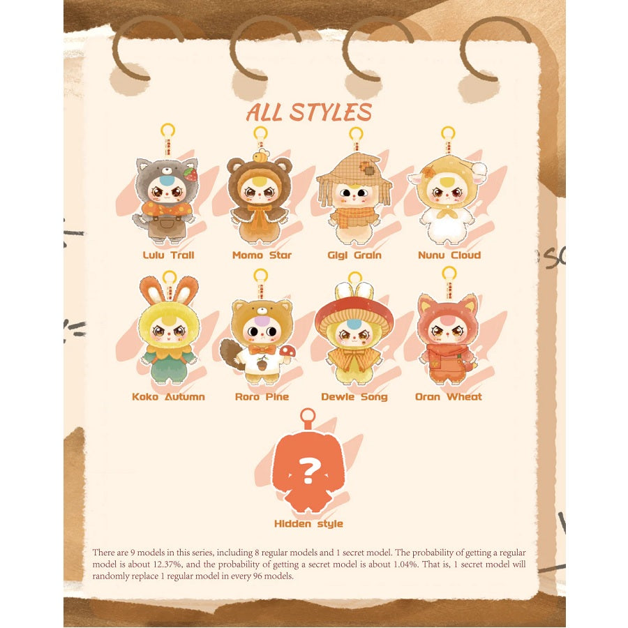 BABY THREE Autumn Fairy Tale Series Plush Pendant [1 Blind Box] - Fugitive Toys