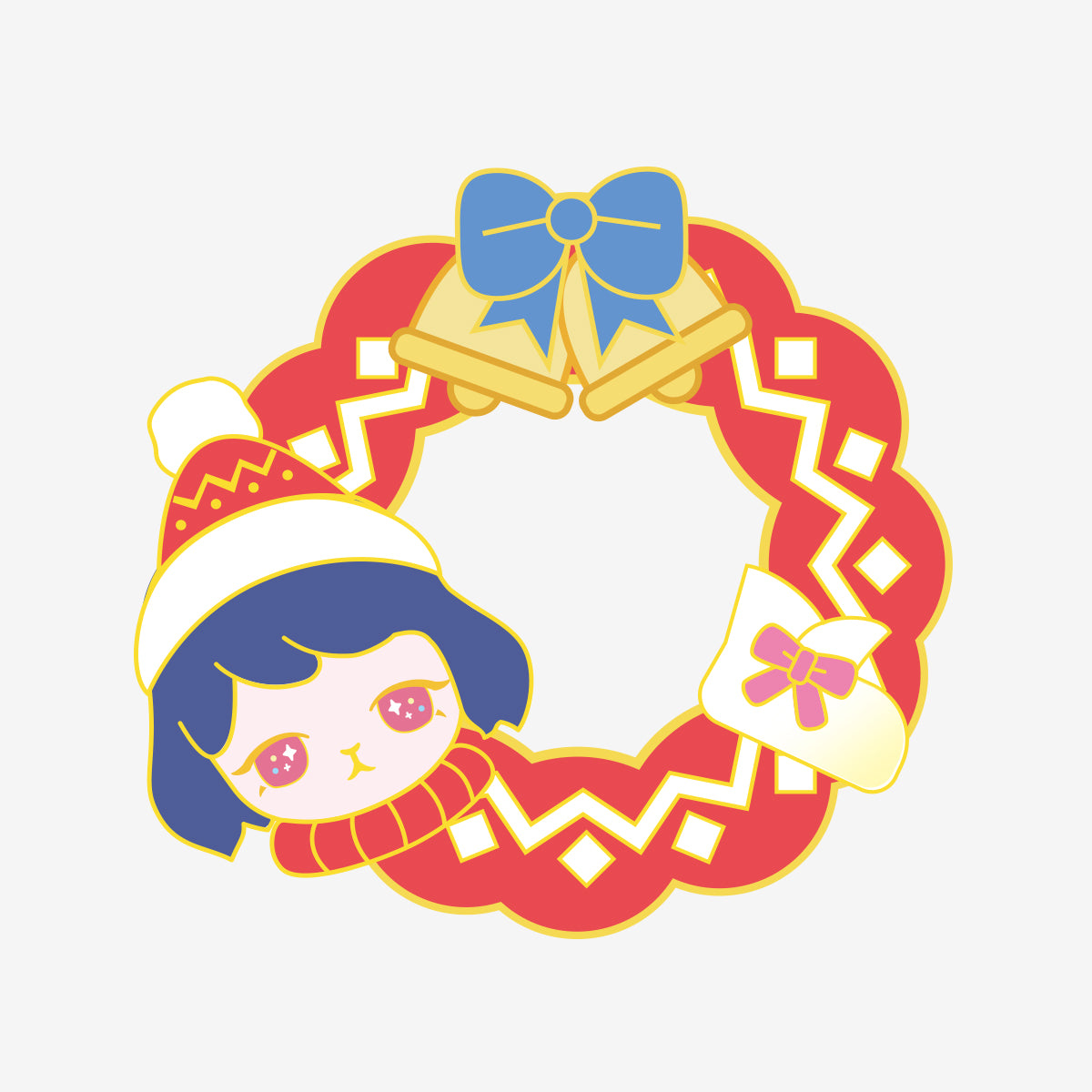 POP MART Bunny Christmas Series-Badge [1 Blind Box] - Fugitive Toys